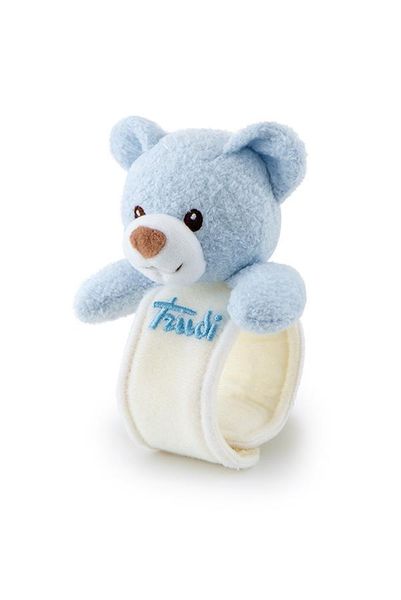 Trudi Cremino Wrist Rattle Bear - Light Blue