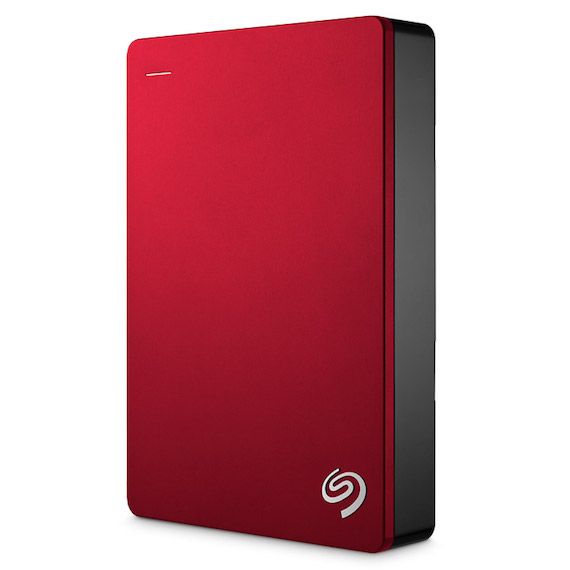 Seagate Backup Plus Portable 4TB Drive for MAC and PC - Red