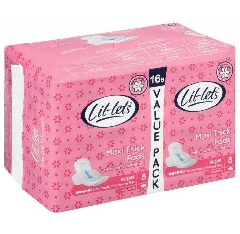 Lil-lets Maxi Super Scented Pads - 16's