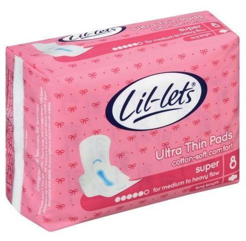 Lil-lets Ultra Thin Super Unscented Pads - 8's