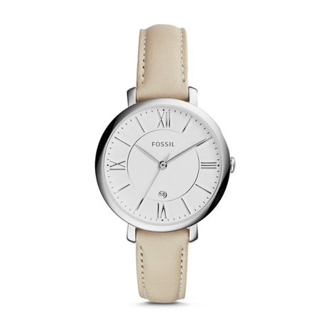 Fossil Womens Jacqueline Beige Leather 