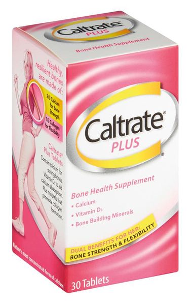 Caltrate Plus Tabs 30 Solid 500iu Vit D