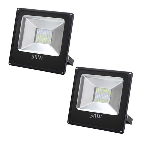 Set of 2 Super Bright 50W Dr Light Slim SMD LED Flood Light