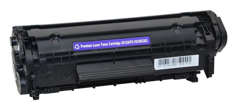 Generic HP Q2612A / Canon FX-9 FX-10 / 2612A 2612 12A Black Compatible Toner Cartridge