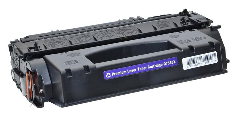 Generic HP Q7553X 53X 7553X High Yield Black Compatible Toner Cartridge