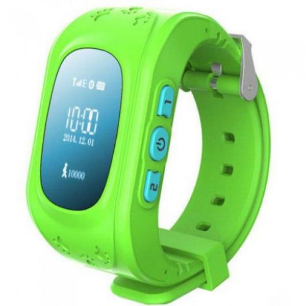 Kids GPS Tracker Smart Watch with Remote Monitor, SOS &amp; Anti Lost - Green
