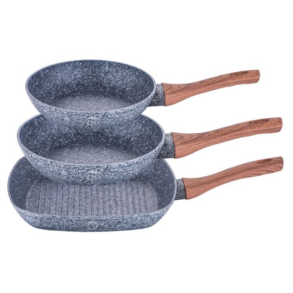 Berlinger Haus - Marble Coating - Fry &amp; Grill Set