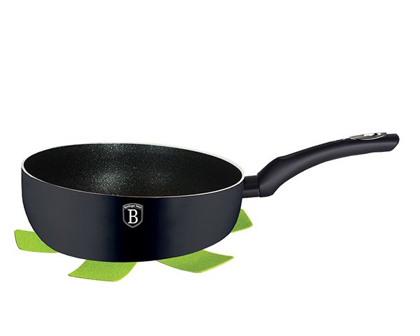 Berlinger Haus 26cm Marble Coating Change Flameguard Flip Frypan - Black