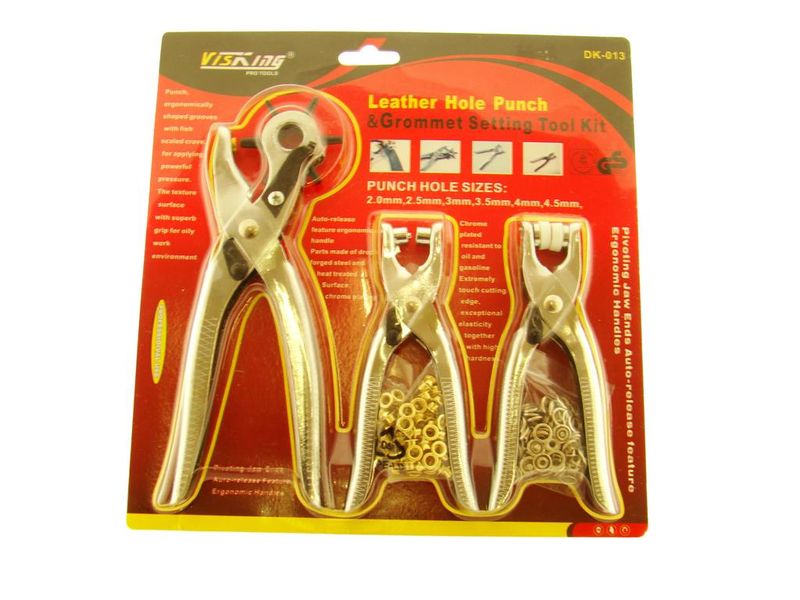 Visking Leather Hole Punch &amp; Grommet Tool Kit DK013