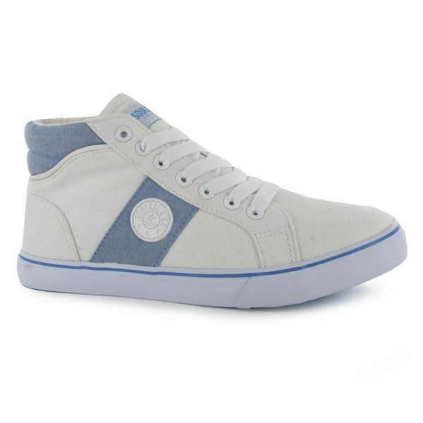 SoulCal Sol Mid Ladies Trainers - White &amp; Blue