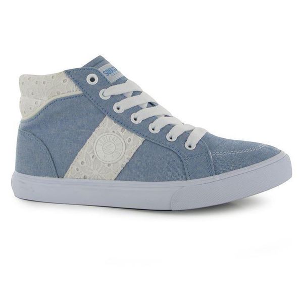 SoulCal Sol Mid Ladies Trainers - Blue &amp; White