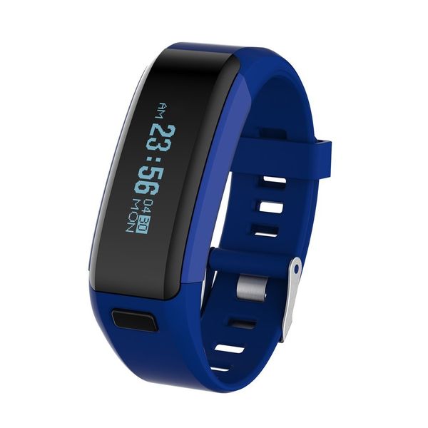 NO.1 F1 Heart Rate Monitor Bluetooth Smart Band - Blue Smartwatch