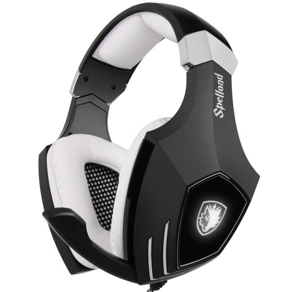 SADES A60 Gaming Headphones with Microphone for PC &amp; MAC - Black