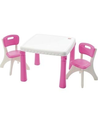 Step 2 Lifestyle Kitchen Table &amp; Chair Set - Pink
