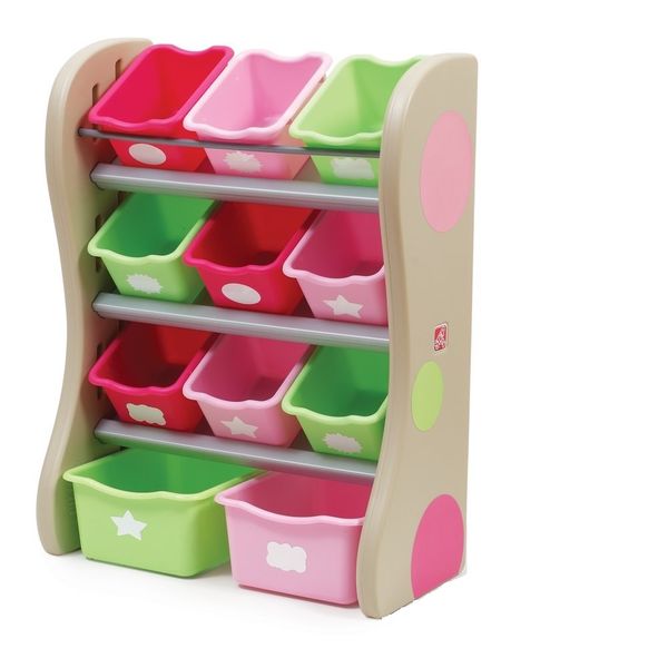Step 2 Fun Time Room Organiser for Kids Storage - Pink