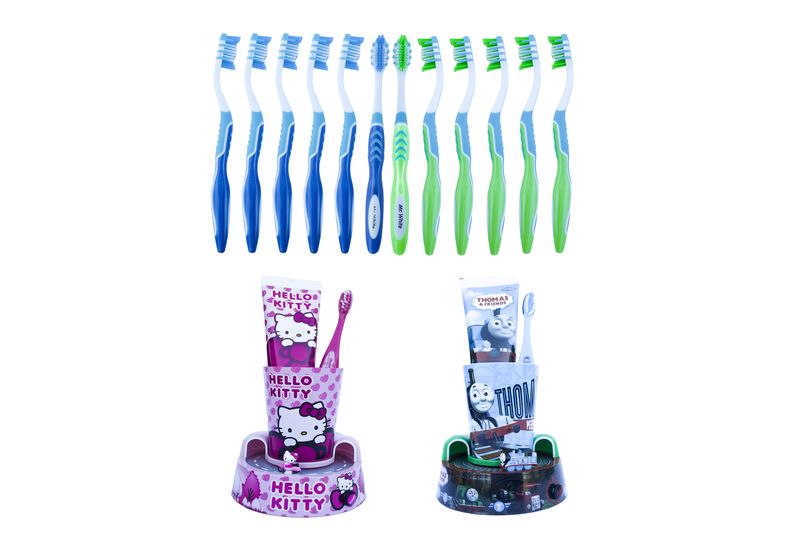 Thomas &amp; Friends &amp; Hello Kitty Oral Kit Plus "Pro" Toothbrush Combo - Small