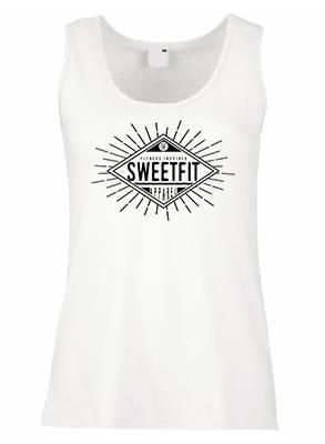 SweetFit- Rise Ladies Whtie Vest