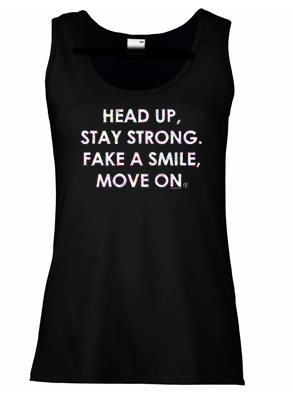 SweetFit- Head Up Ladies Black Vest