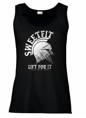 SweetFit- Lift for It Ladies Black Vest