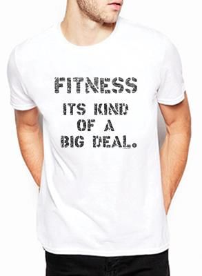 SweetFit- Big Deal Men's White Tee