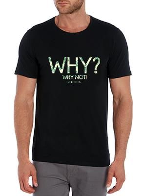 SweetFit- Why Not Men's Black Tee
