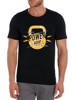 SweetFit- Power Hour Men's Black Tee