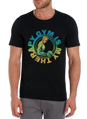 SweetFit- Gym Therapy Men's Black Tee