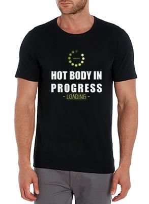 SweetFit- Hot Body Men's Black Tee