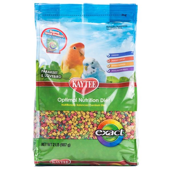 Kaytee Exact Rainbow Optimal Nutrition Diet - Parakeet &amp; Lovebird 907g