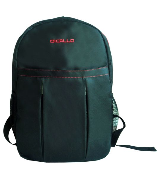Dicallo Laptop Backpack - 15.6" - Black &amp; Red
