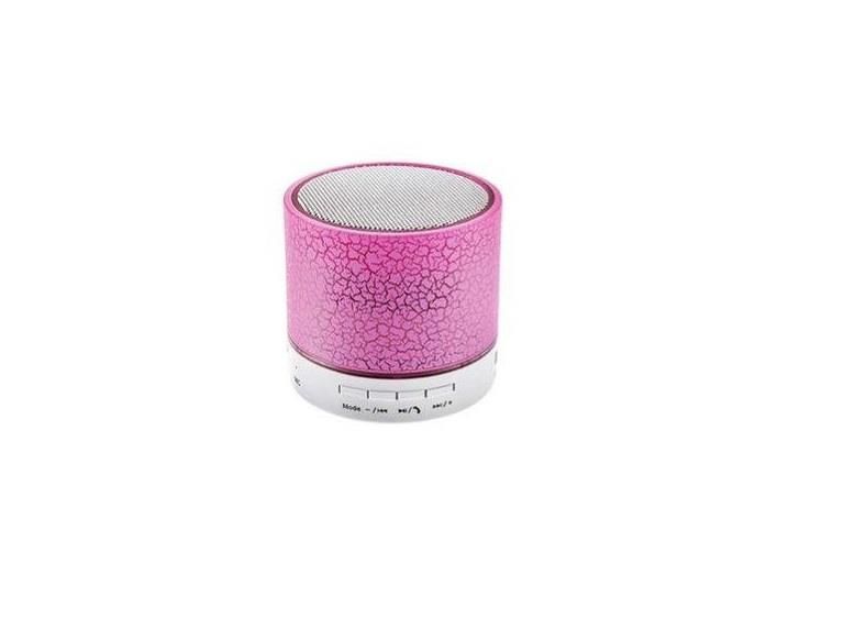 Mini Portable Bluetooth LED Speaker - Pink