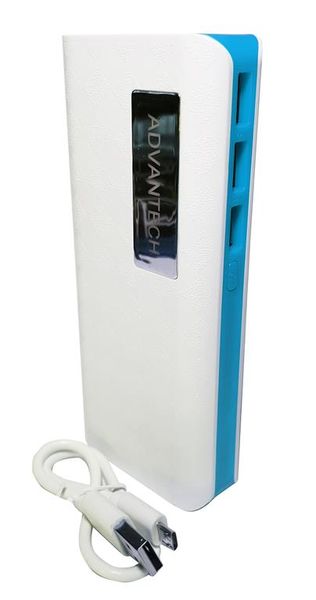 PowerBank 12 000 mAh No4 - White &amp; Blue