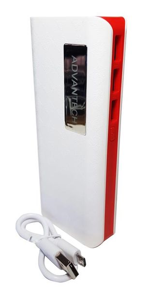 PowerBank 12 000 mAh No4 - White &amp; Red