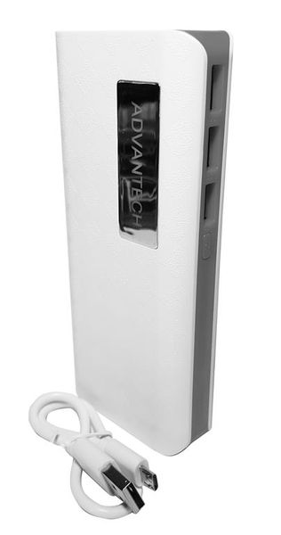 PowerBank 12 000 mAh No4 - White &amp; Grey