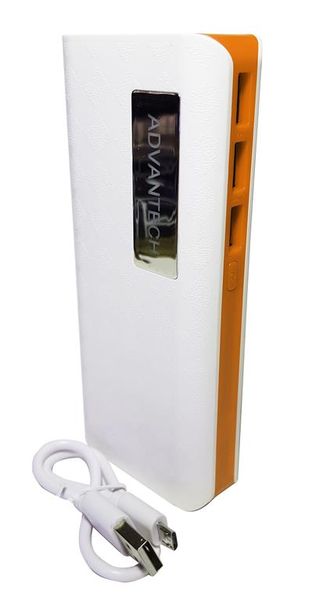 PowerBank 12 000 mAh No4 - White &amp; Orange