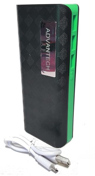 PowerBank 12 000 mAh No4 - Black &amp; Green