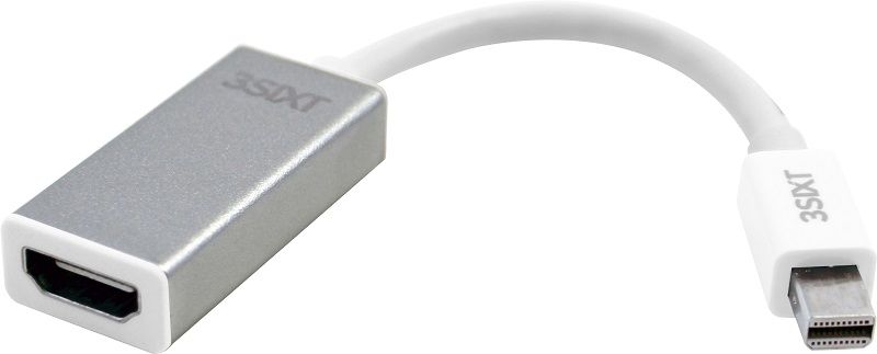 3SIXT Digital AV Mini DP to HDMI Cable - White