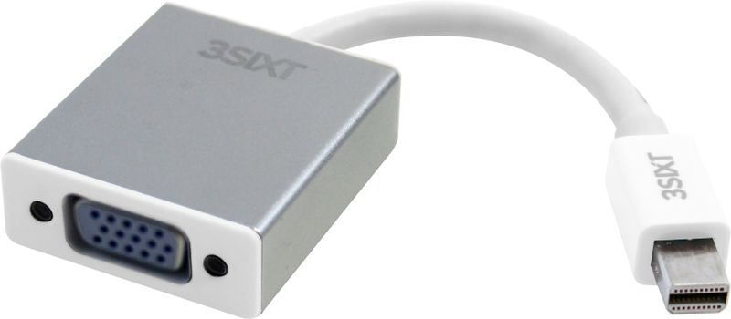 3SIXT Digital AV Mini DP to VGA Cable - White