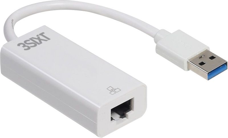 3SIXT USB 2.0 to Ethernet Adaptor - White