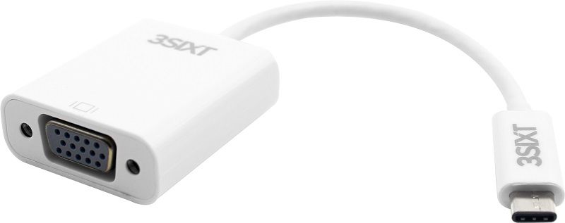 3SIXT USB Type C 3.1 to VGA Cable - White