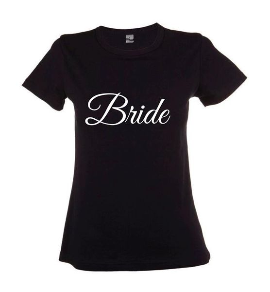 Bride Ladies Round Neck T-Shirt - Black