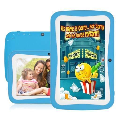Nevenoe 7 Inch Kids Android Tablet w/ WiFi, Camera, Games - Blue