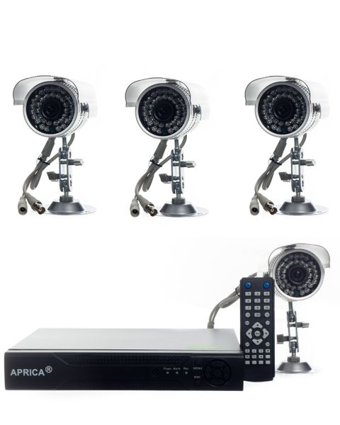 4 Channel CCTV Security Camera System DVR Kit with Internet 3G Phone Viewing &amp; HDMI
