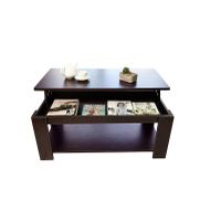 Hazlo Lift Top Coffee Table (Modern Design) - Espresso Brown