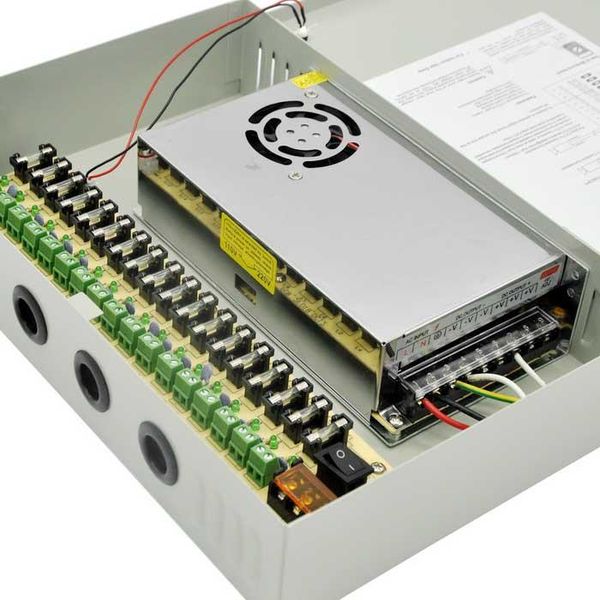 18 Channel CCTV Power Supply Distribution Box