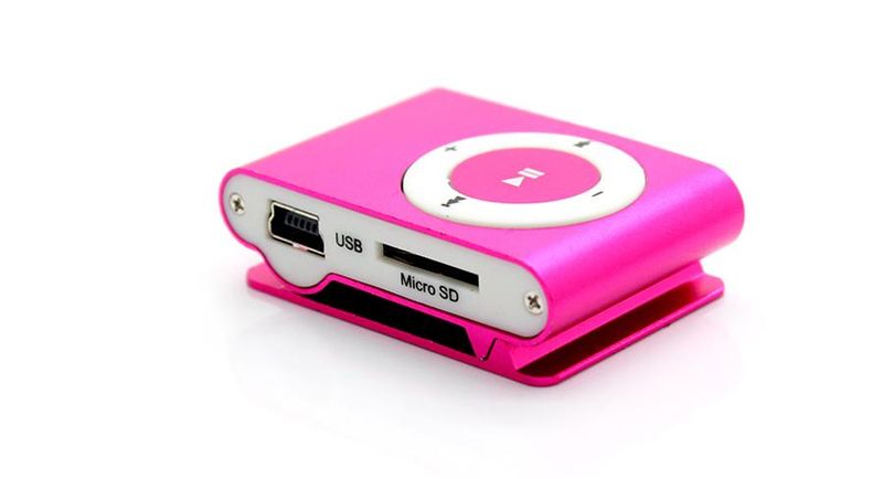 Nevenoe Shuffle Style MP3 Player with Mini Clip - Pink