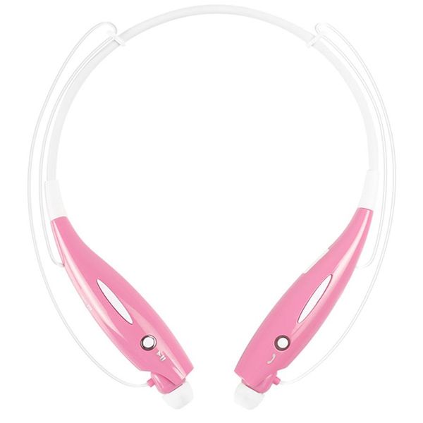 Nevenoe Wireless Bluetooth Sport Stereo Neckbank Headset Headphone For Smartphone Mobile - Pink