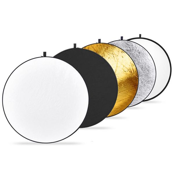 5-in-1 Round Light Reflector for Photography - 80cm