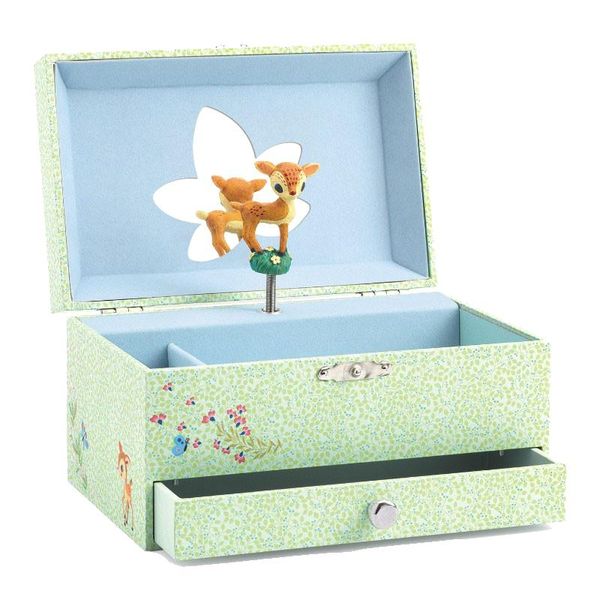 Djeco Wooden Musical Jewellery Box - The Fawn's song