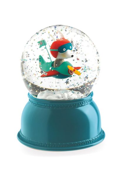 Djeco Night light with timer and snowglobe function "Avion